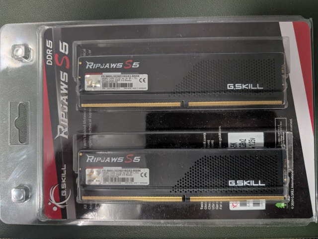 G-Skill Ripjaws S5 32GB 5600MHz DDR5 CL30 Desktop RAM