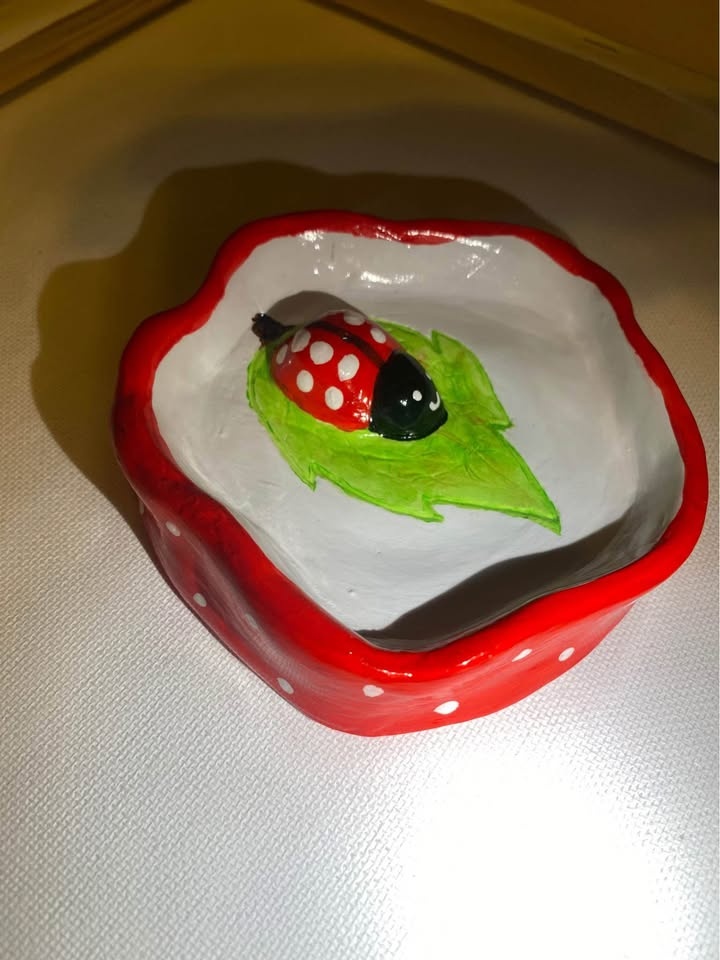 Handmade incense tray holder from clay - photo 4
