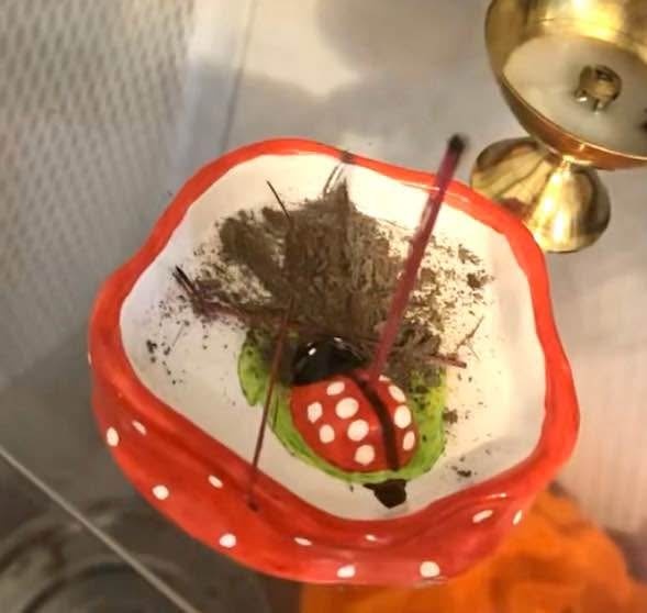 Handmade incense tray holder from clay - photo 5
