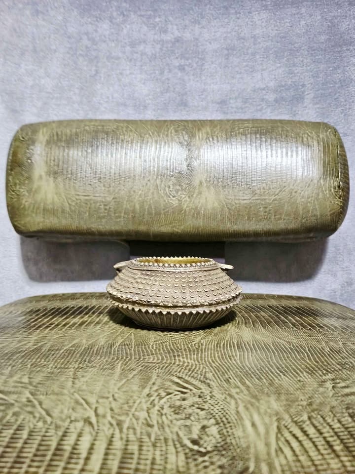 Tribal India Dhokra Ethnic Ankle Bracelet Repurposed Into An Ash