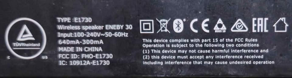 Eneby E1730 Wireless bluetooth Speaker $120 - photo 3