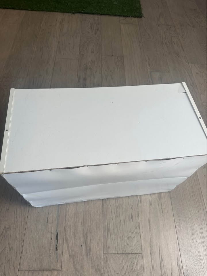 White 2-Drawer Storage Cabinet / Nightstand - photo 3