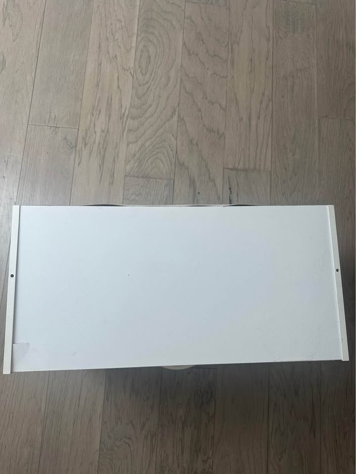 White 2-Drawer Storage Cabinet / Nightstand - photo 4