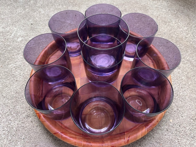 Purple Drinking Glasses