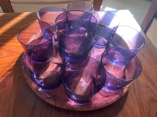 Purple Drinking Glasses - photo 4
