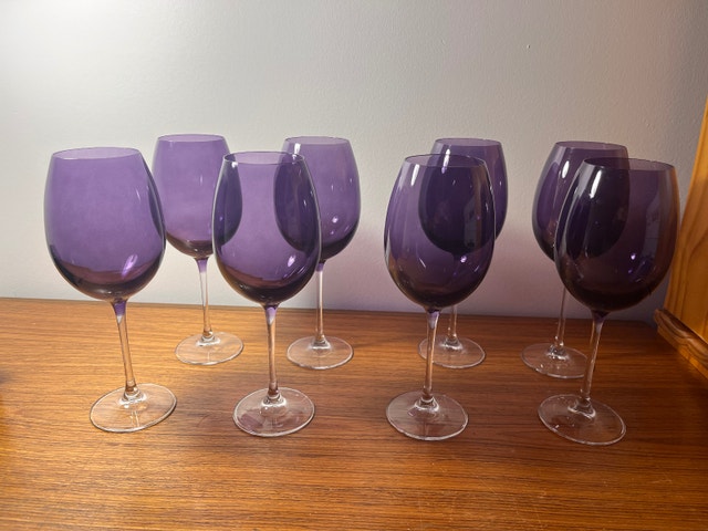 Purple Wine Glasses