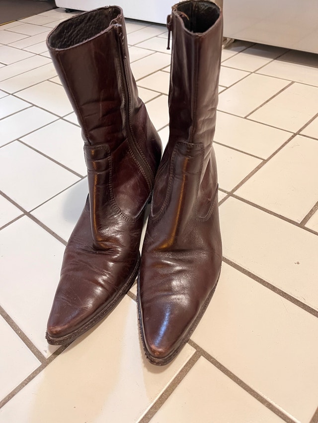 Brown Leather Boots