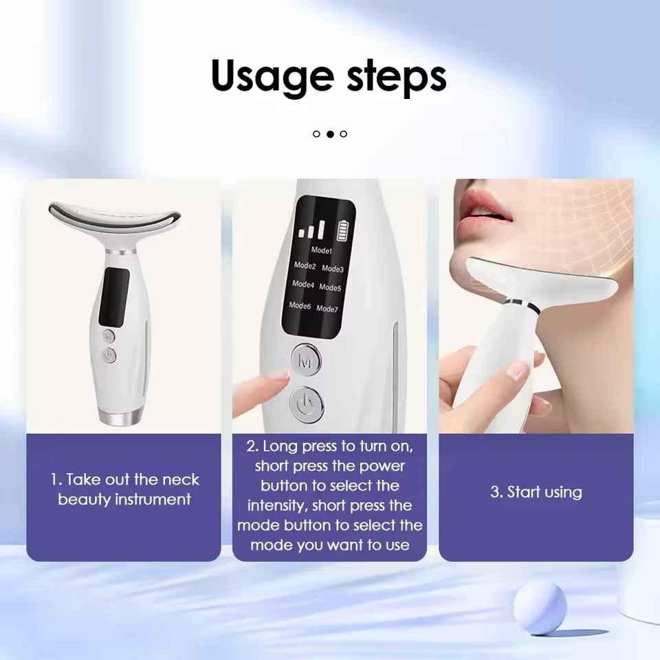 Massager 3 Gears Adjustable Gentle Vibration Anti Wrinkle Skin T - photo 5