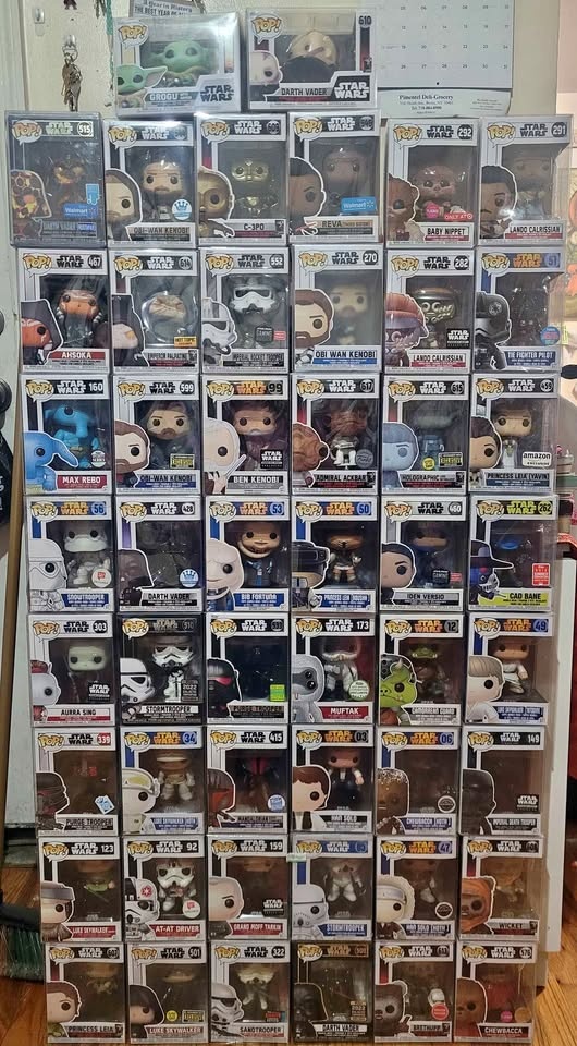 Star wars funko pop collection