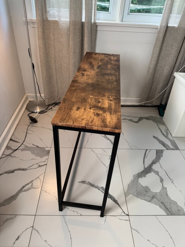 Rustic Brown Console End Table - photo 2