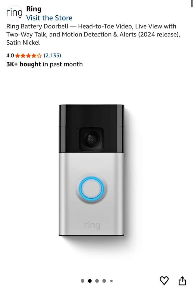 Ring Battery Doorbell Battery