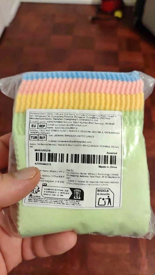 100-Pack Ultra Soft Reusable Microfiber cloths multi-colour