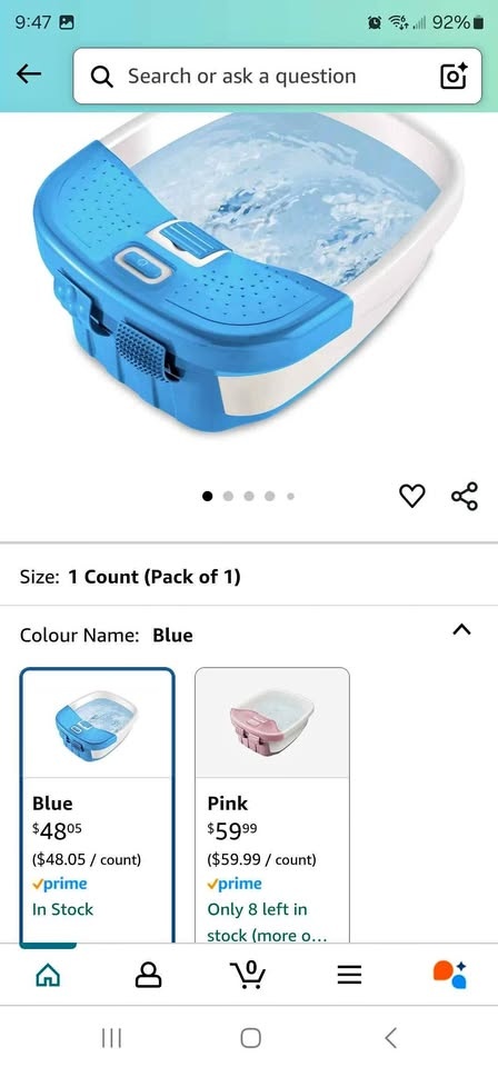 Foot spa open box, used only once to try it.