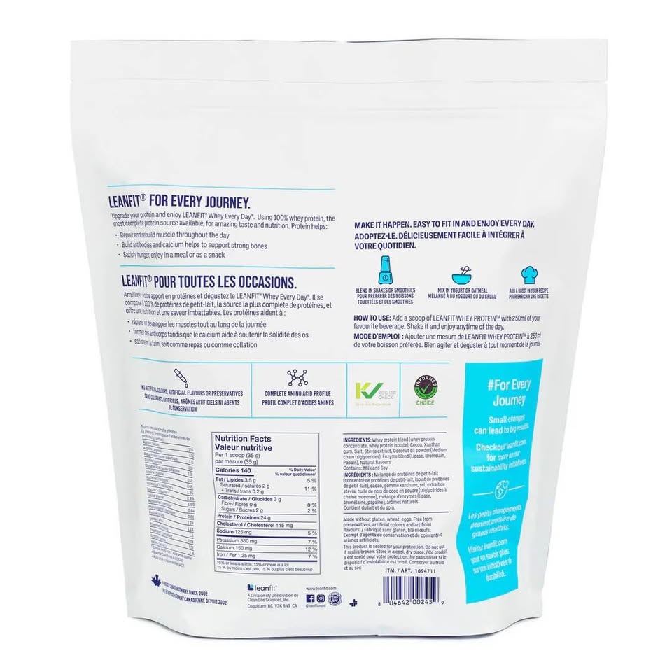 Leanfit Whey protein 2kg Vanilla - photo 5