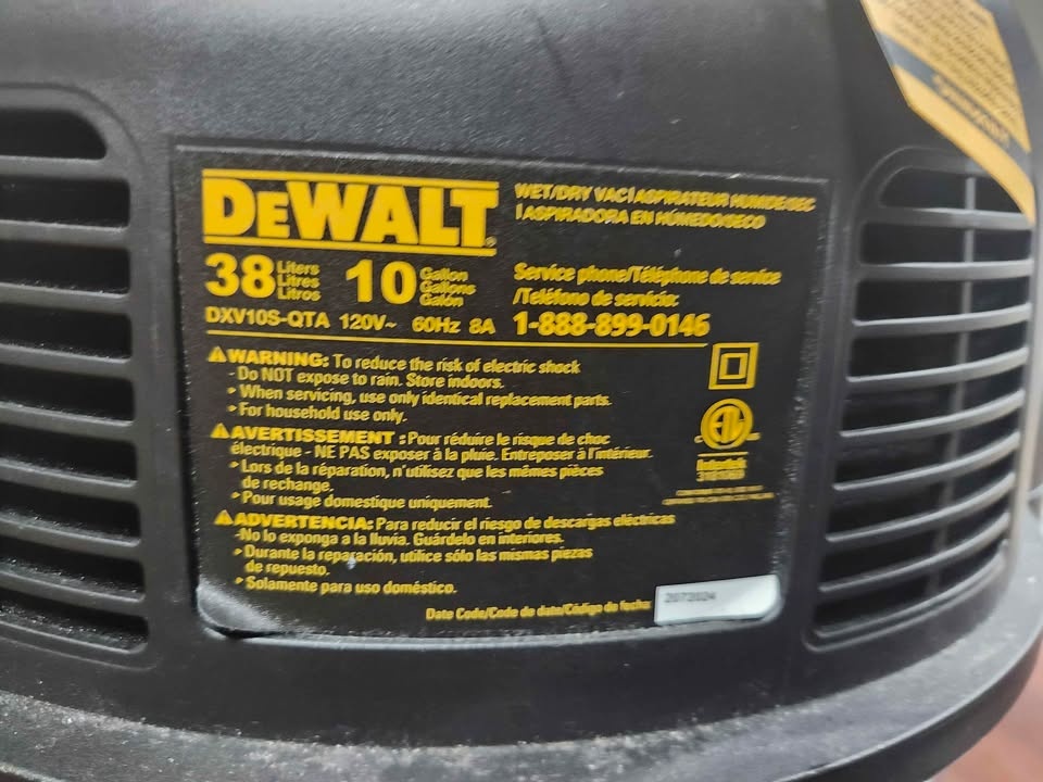 Dewalt highpower wet/dry vacuum. 38 litres - photo 2