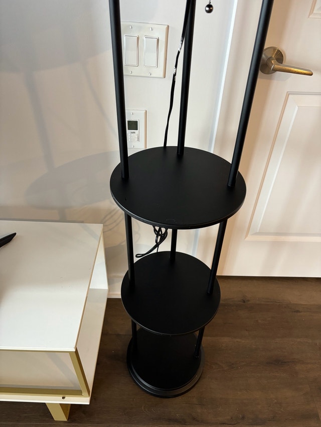 NEW Modern floor lamp with built in shelves - photo 3