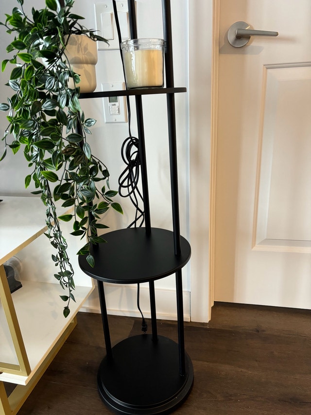 NEW Modern floor lamp with built in shelves - photo 4