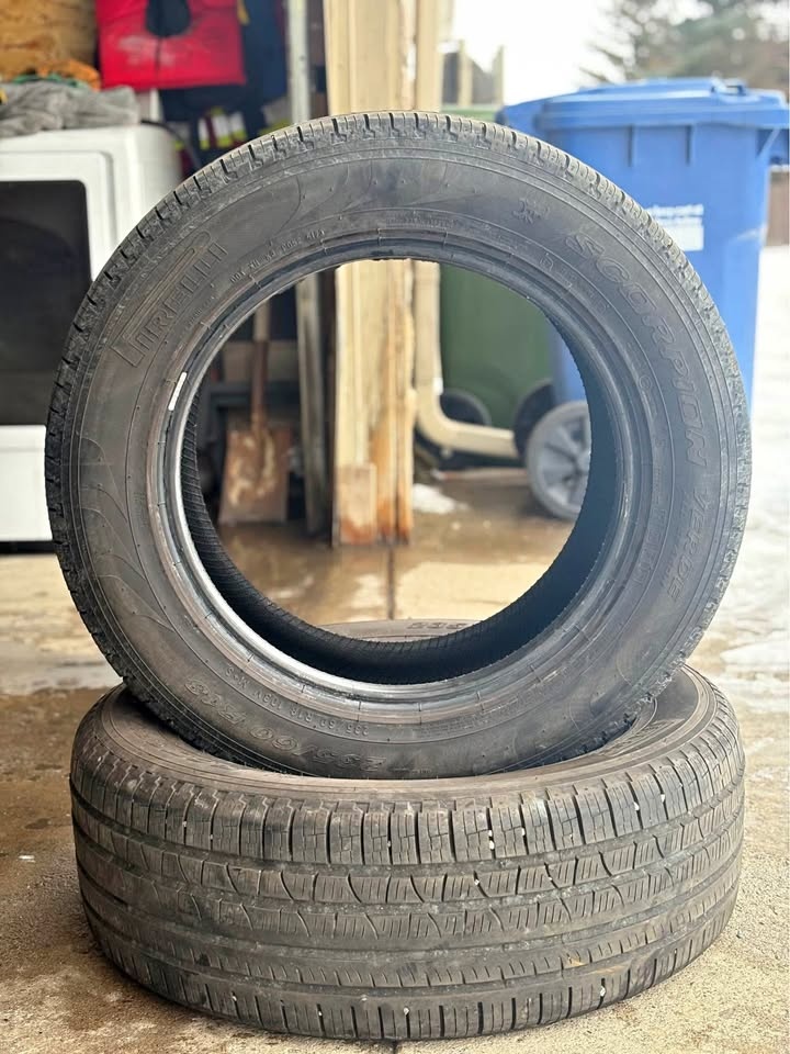 (2) Pirelli 235/60R18 All Season Tires