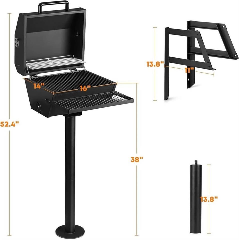 Stanbroil Park Style Charcoal Grill with Cover - photo 2