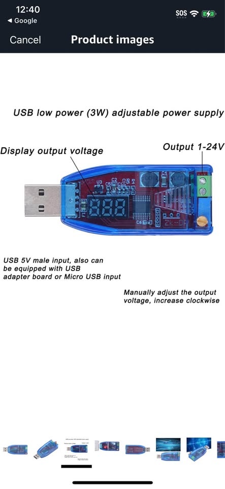Wuzhi Desk Power USB 5V 1-24V Adjustable Power Supply - photo 2