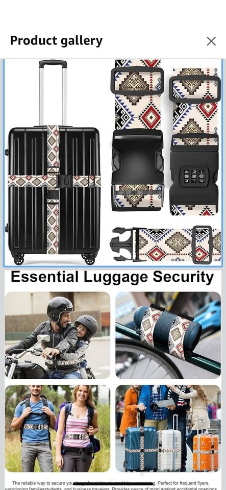 NEW-Luggage Strap with Password Buckle ! - photo 2