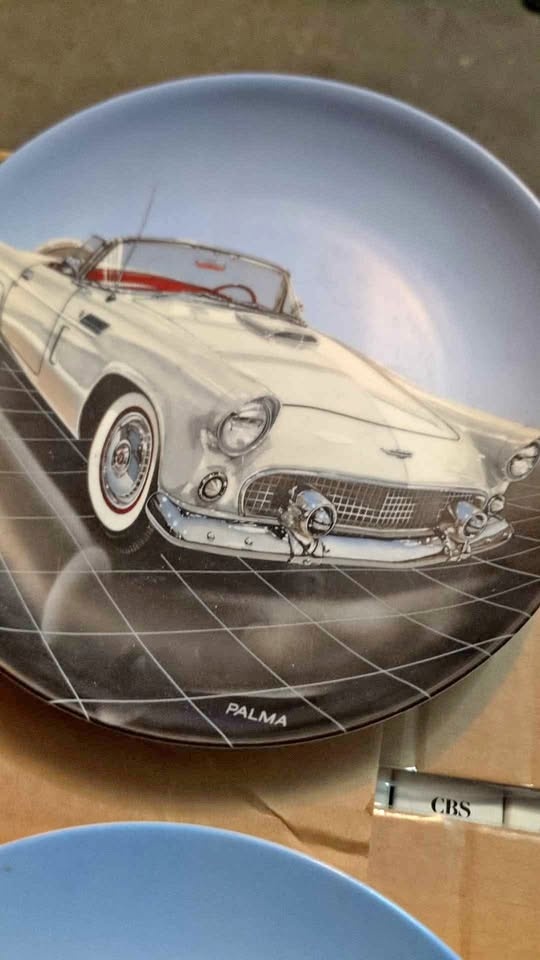 Vintage Car Collector Plates