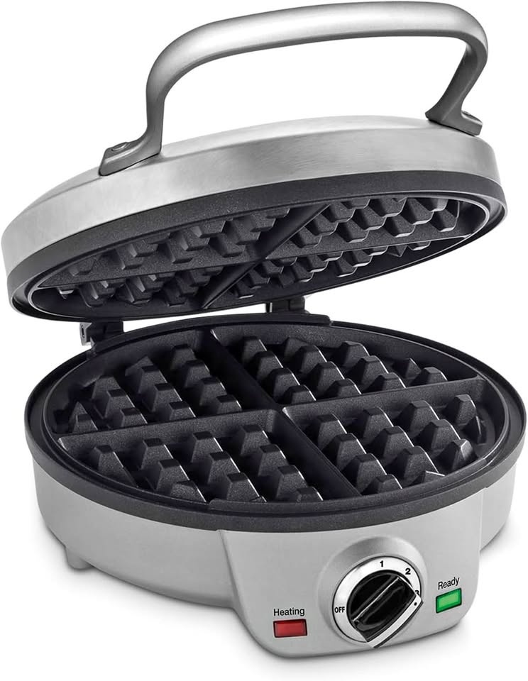 Cuisinart Belgian Waffle Maker, Round Waffle Iron