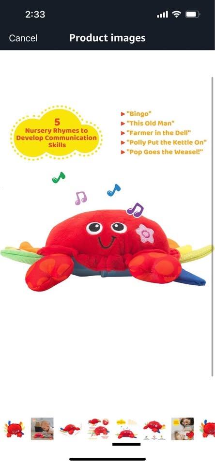 Dancing Crab for 3-6 Months Babies - Musical Crawling - photo 5