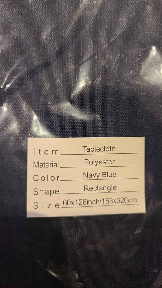 Navy Blue Tablecloth (new) - photo 2