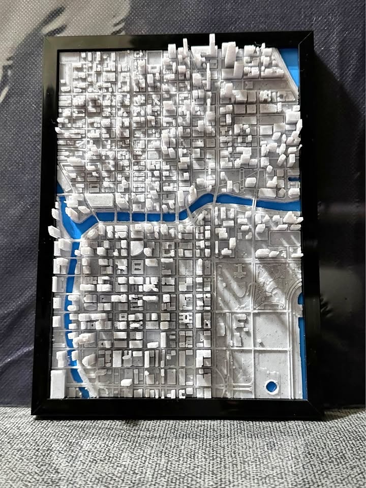 Chicago Skyline 3D Printed