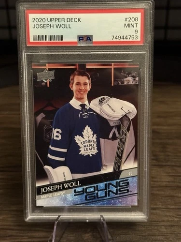 2020-21 Joseph Woll YG Upper Deck PSA 9 Rookie RC