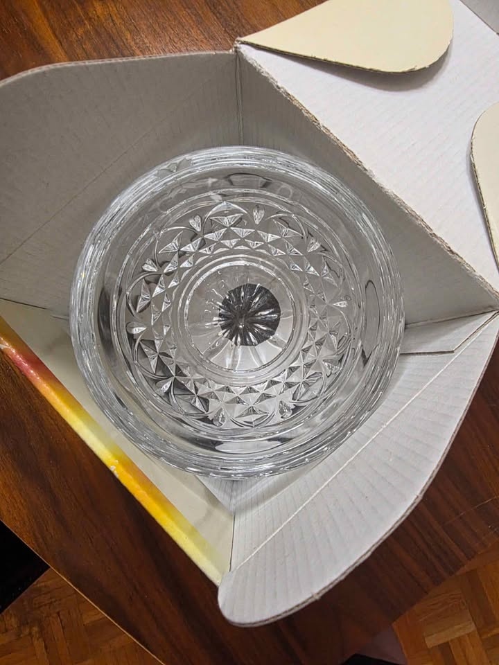 Large Vintage Cristal d'Arques lead crystal egg trinket - photo 4