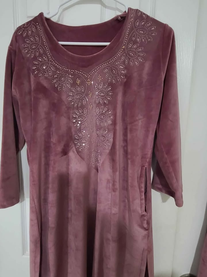 Velvet Kurta set / cord set for women (take both for $50) - photo 3