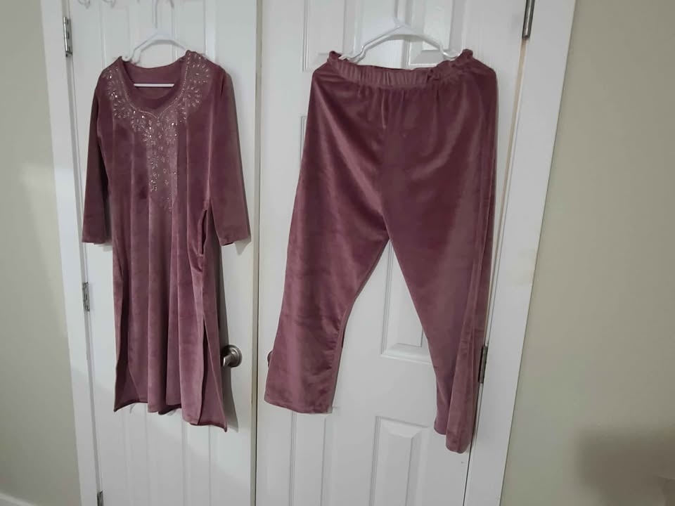 Velvet Kurta set / cord set for women (take both for $50) - photo 4