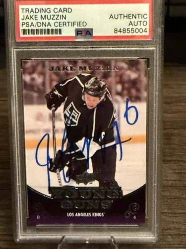 2010-11 Upper Deck Young Guns Jake Muzzin PSA DNA Certified Sign