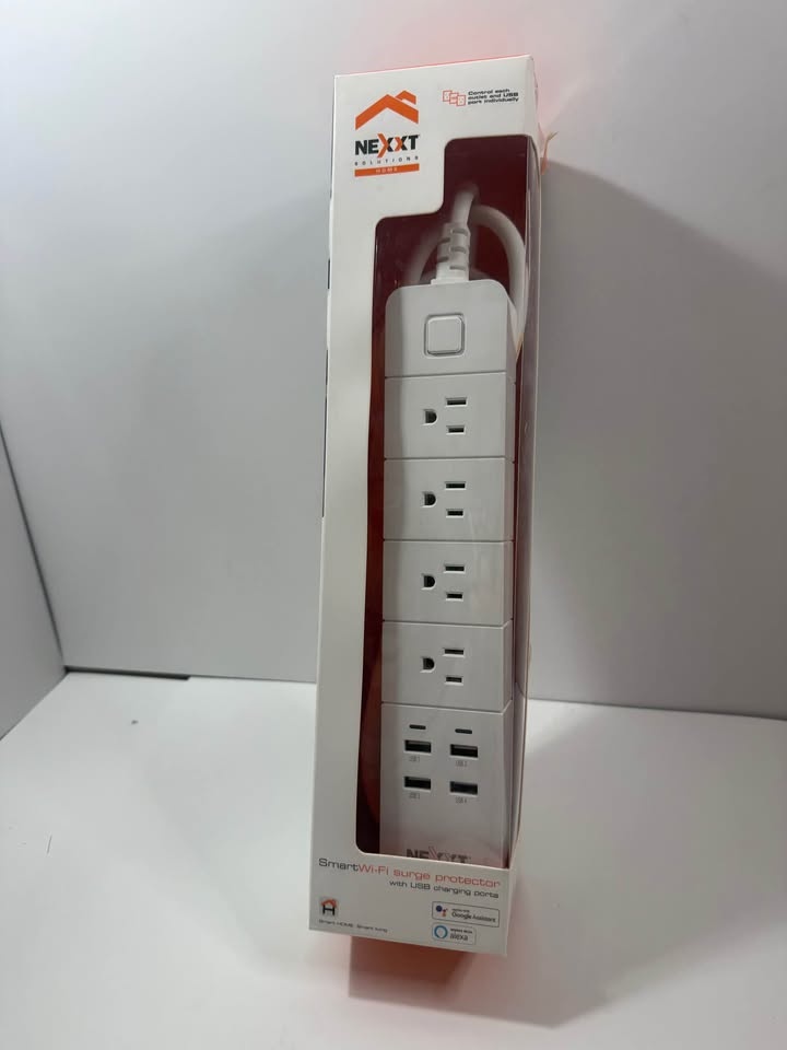 🔌 Nexxt Smart Wi-Fi Power Strip – 4 Outlets + 4 USB (NHP-E610) - photo 2