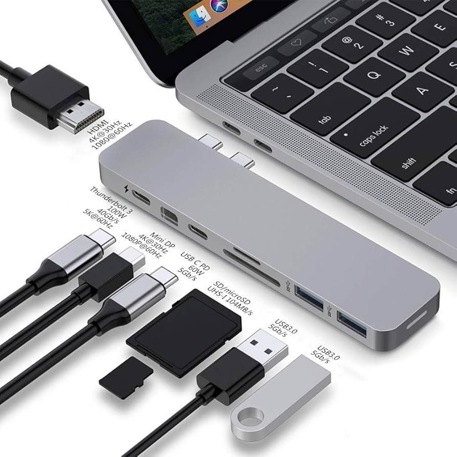 HyperDrive Mac USB-C Hub - 8-in-2 Adapter for MacBook Pro & Air - photo 3