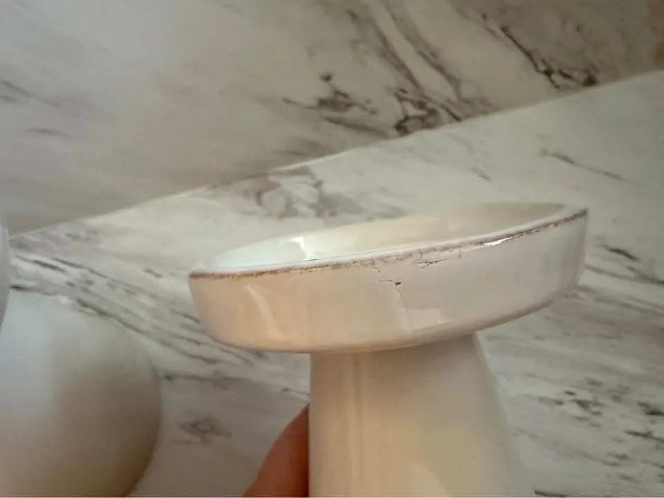 Crate & Barrel Marin Ceramic Candle Holders image indicator(6)