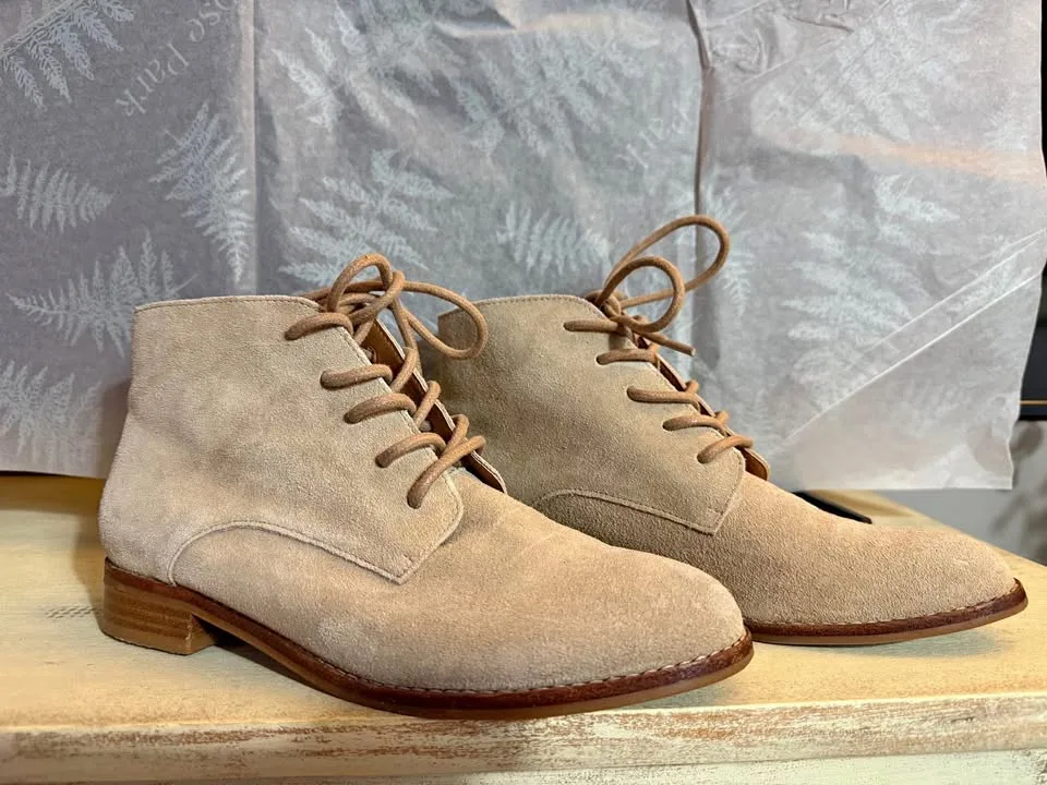 Suede leather boots size 7 thumbnail