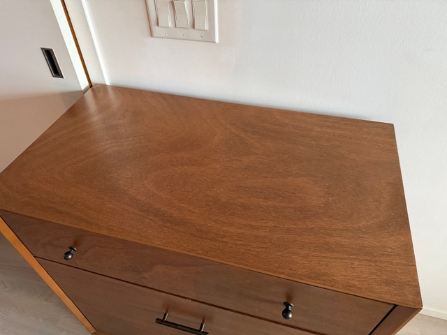 Mid-Century 3-Drawer Chest / Dresser – Solid Wood - photo 2