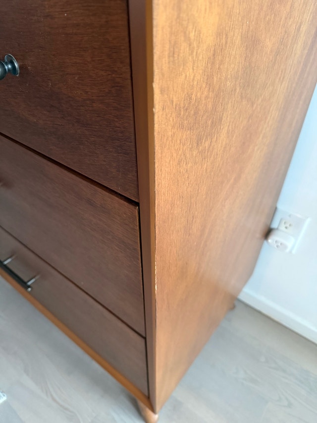 Mid-Century 3-Drawer Chest / Dresser – Solid Wood - photo 3