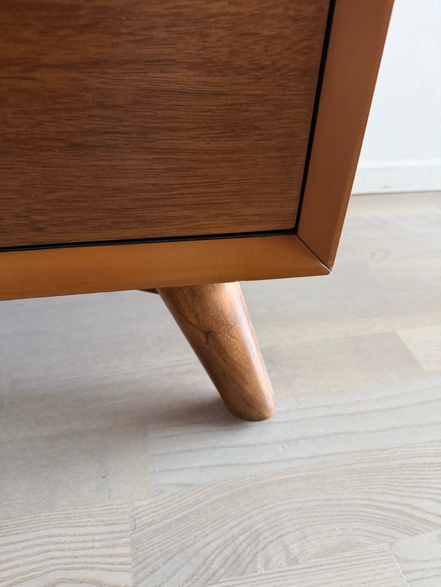 Mid-Century 3-Drawer Chest / Dresser – Solid Wood - photo 5