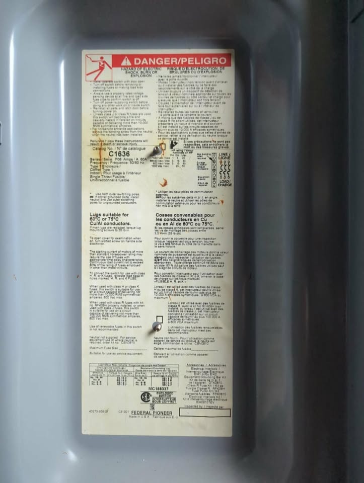 Federal Pioneer C1636 heavy duty Safety switch - photo 3