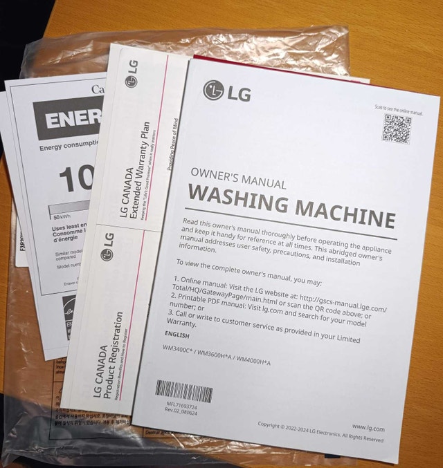 Washing machine LG WM3600HWA - photo 4