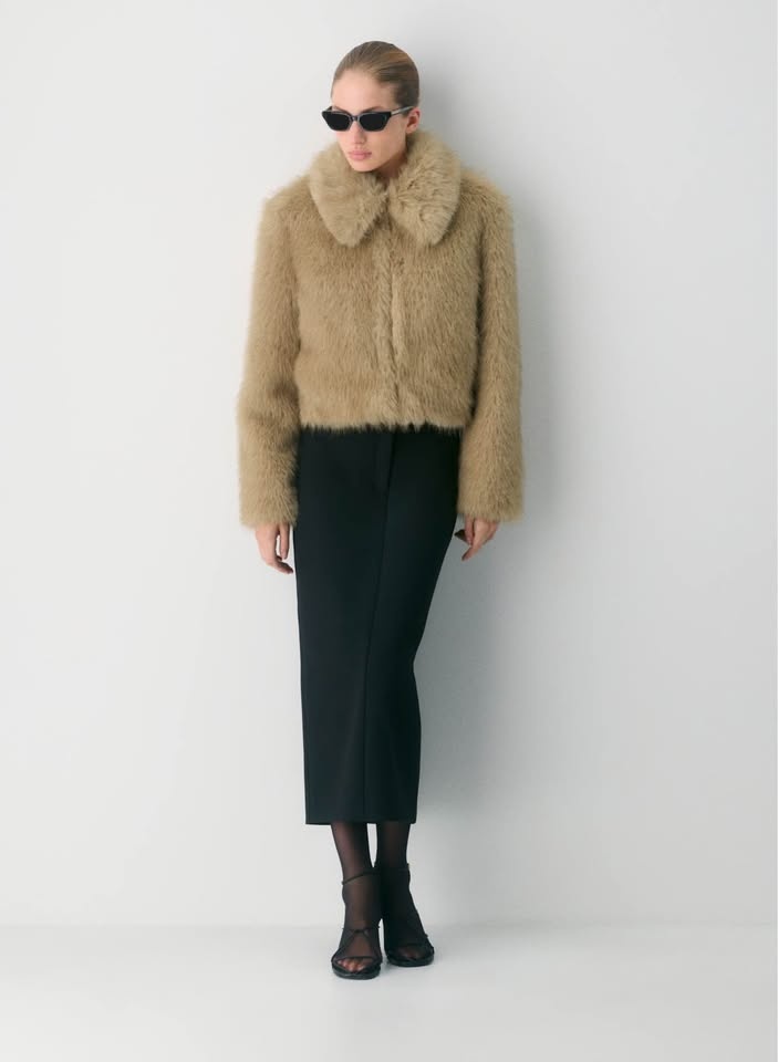 Aritzia Chamonix Coat Fur Coat Size S NWT - photo 5