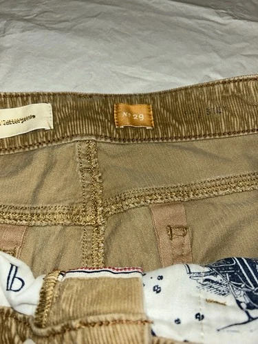 Pilcro and the Letterpress Tan Corduroy Pants Size 29 - photo 3