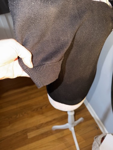 Anthropologie Black Puff Sleeve Blouse Size S - photo 4