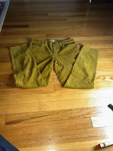 L.l Bean Mustard Corduroy Pants Size 6 Regular - photo 2