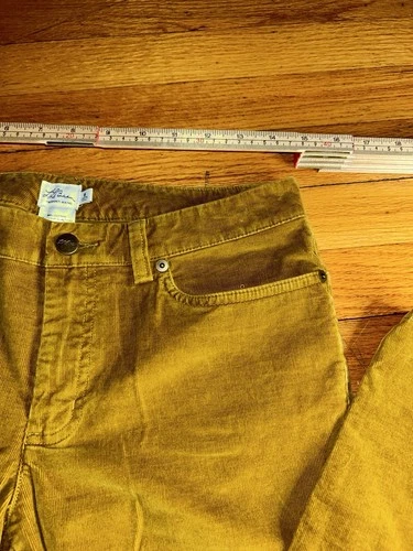 L.l Bean Mustard Corduroy Pants Size 6 Regular - photo 4