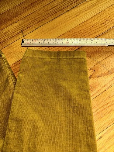 L.l Bean Mustard Corduroy Pants Size 6 Regular - photo 5